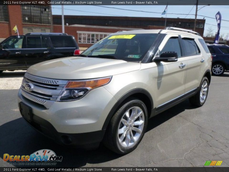 2011 Ford Explorer XLT 4WD Gold Leaf Metallic / Medium Light Stone Photo #4