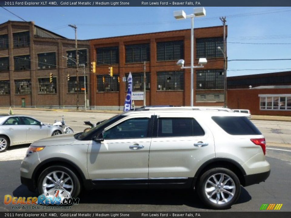 2011 Ford Explorer XLT 4WD Gold Leaf Metallic / Medium Light Stone Photo #5
