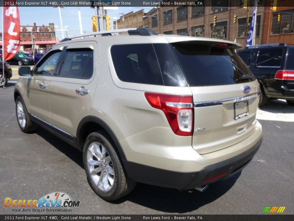 2011 Ford Explorer XLT 4WD Gold Leaf Metallic / Medium Light Stone Photo #6