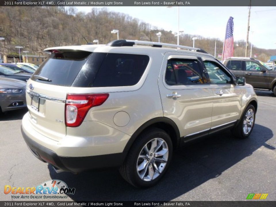 2011 Ford Explorer XLT 4WD Gold Leaf Metallic / Medium Light Stone Photo #8