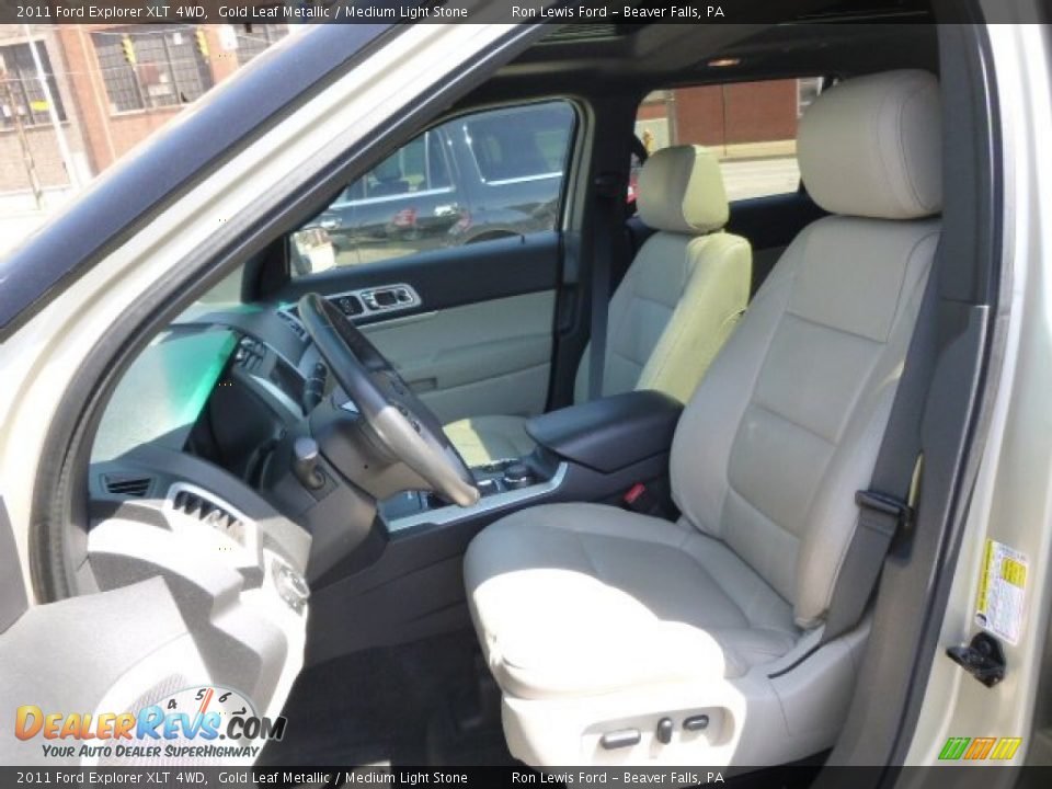 2011 Ford Explorer XLT 4WD Gold Leaf Metallic / Medium Light Stone Photo #10