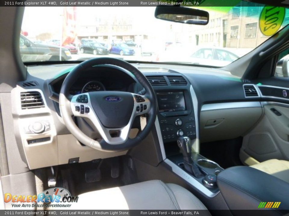 2011 Ford Explorer XLT 4WD Gold Leaf Metallic / Medium Light Stone Photo #13