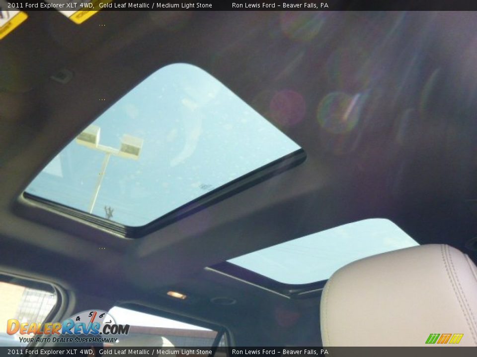 2011 Ford Explorer XLT 4WD Gold Leaf Metallic / Medium Light Stone Photo #14