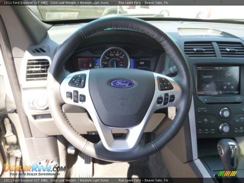 2011 Ford Explorer XLT 4WD Gold Leaf Metallic / Medium Light Stone Photo #18