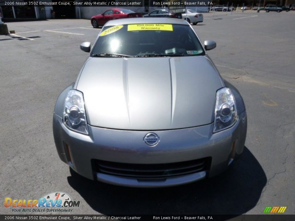 2006 Nissan 350Z Enthusiast Coupe Silver Alloy Metallic / Charcoal Leather Photo #3