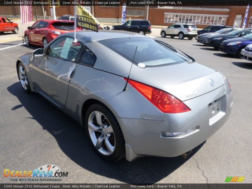 2006 Nissan 350Z Enthusiast Coupe Silver Alloy Metallic / Charcoal Leather Photo #6