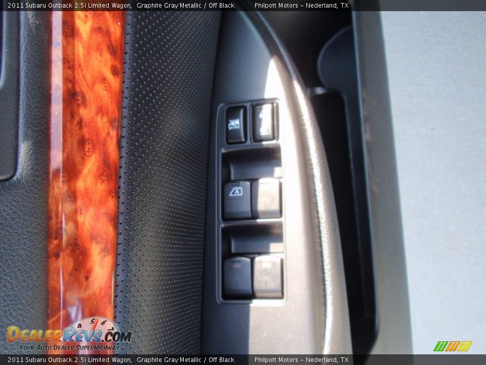 2011 Subaru Outback 2.5i Limited Wagon Graphite Gray Metallic / Off Black Photo #34