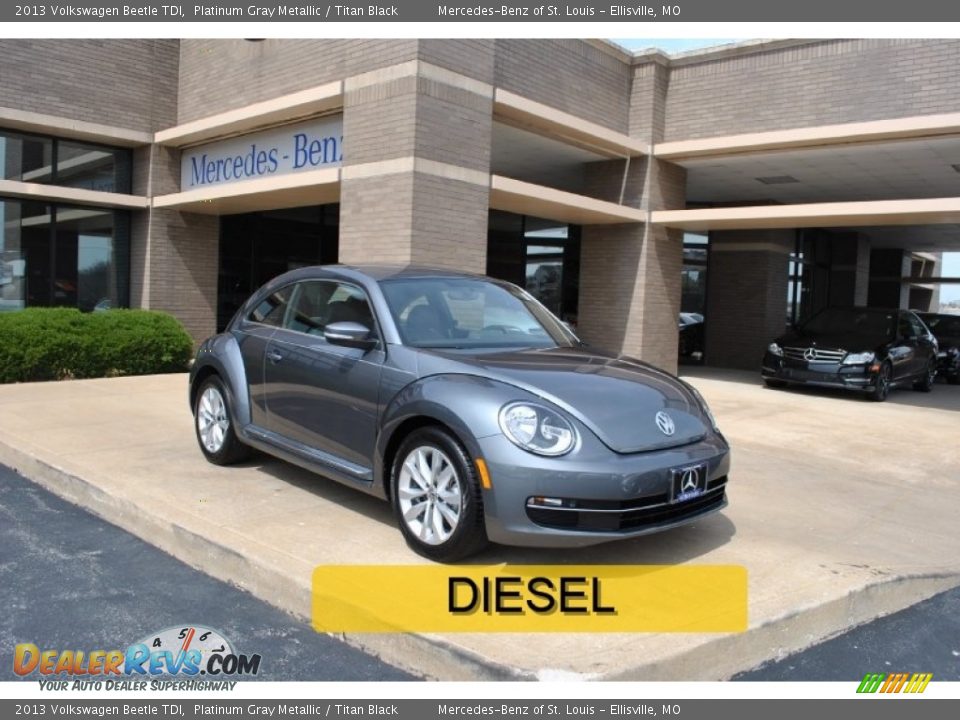 2013 Volkswagen Beetle TDI Platinum Gray Metallic / Titan Black Photo #1