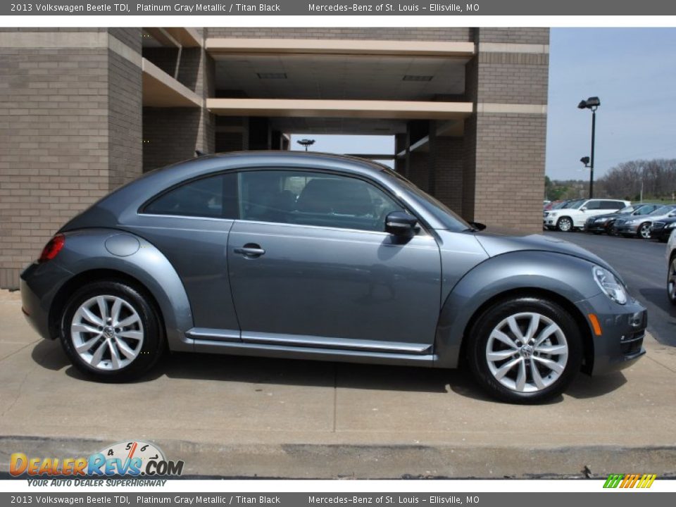 2013 Volkswagen Beetle TDI Platinum Gray Metallic / Titan Black Photo #3