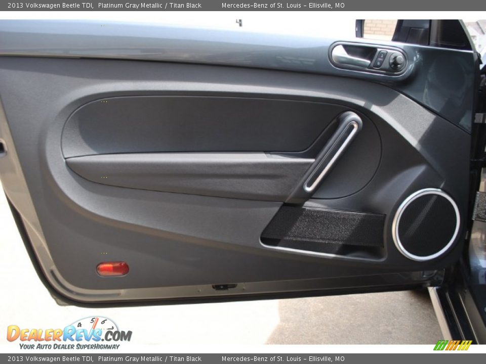 2013 Volkswagen Beetle TDI Platinum Gray Metallic / Titan Black Photo #8