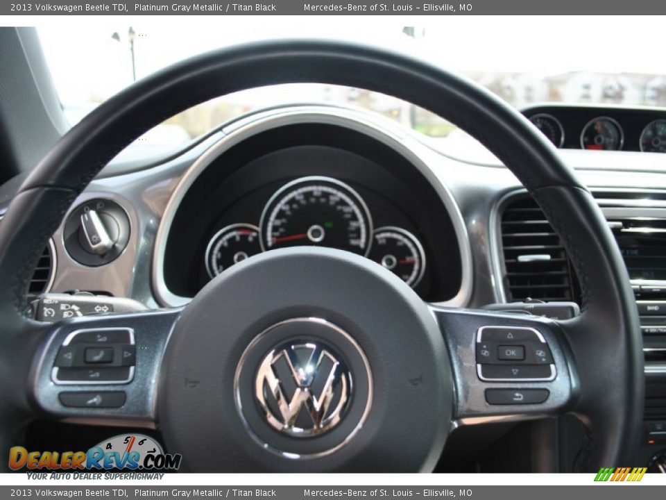 2013 Volkswagen Beetle TDI Platinum Gray Metallic / Titan Black Photo #10