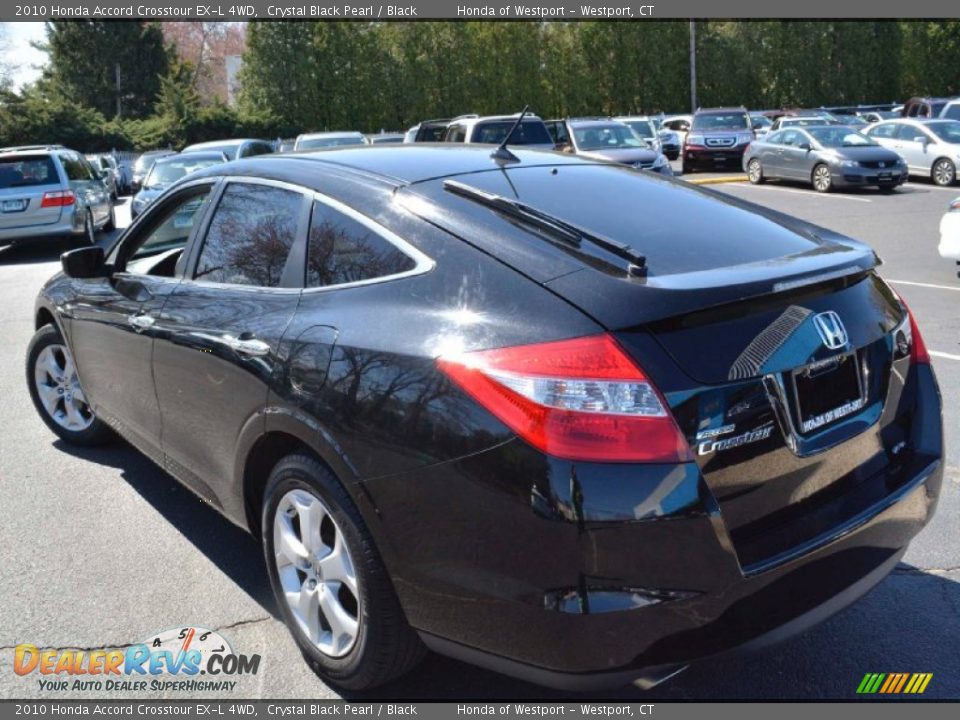 2010 Honda Accord Crosstour EX-L 4WD Crystal Black Pearl / Black Photo #10