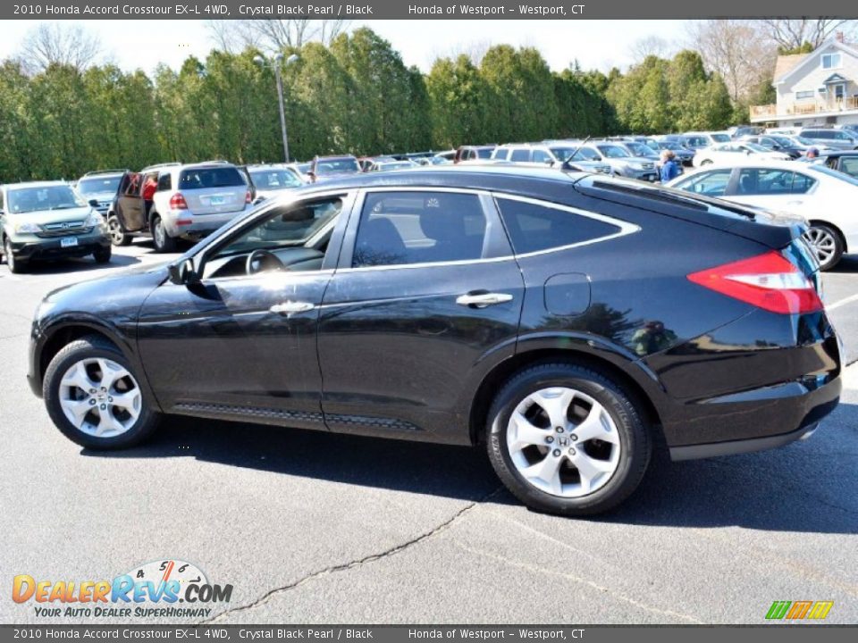 2010 Honda Accord Crosstour EX-L 4WD Crystal Black Pearl / Black Photo #11
