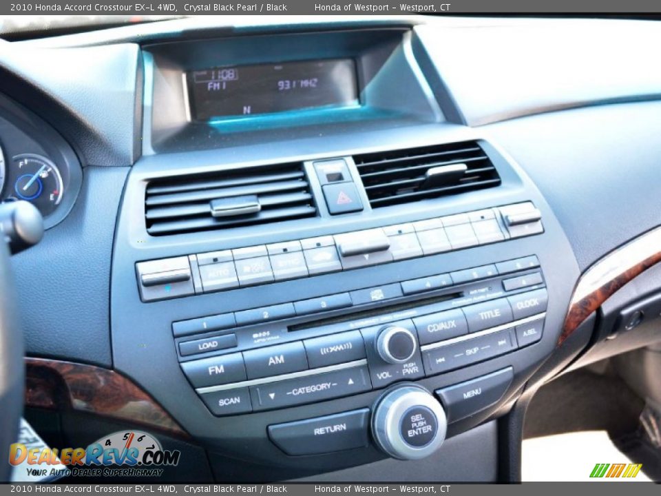 2010 Honda Accord Crosstour EX-L 4WD Crystal Black Pearl / Black Photo #12