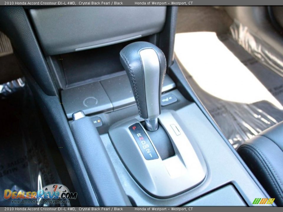 2010 Honda Accord Crosstour EX-L 4WD Crystal Black Pearl / Black Photo #13