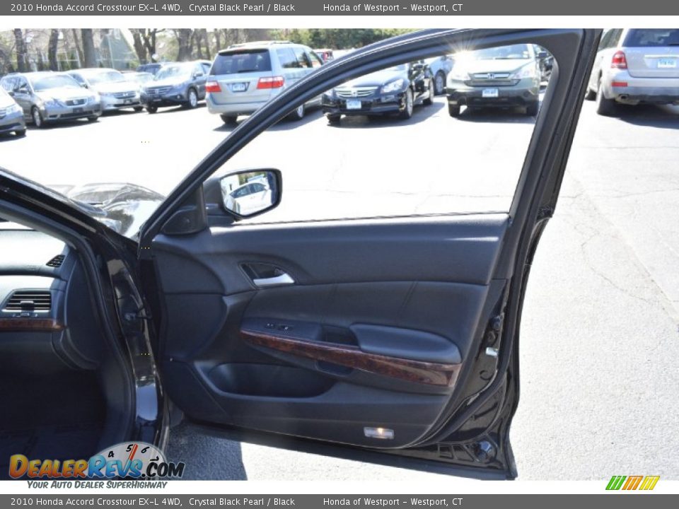 2010 Honda Accord Crosstour EX-L 4WD Crystal Black Pearl / Black Photo #17