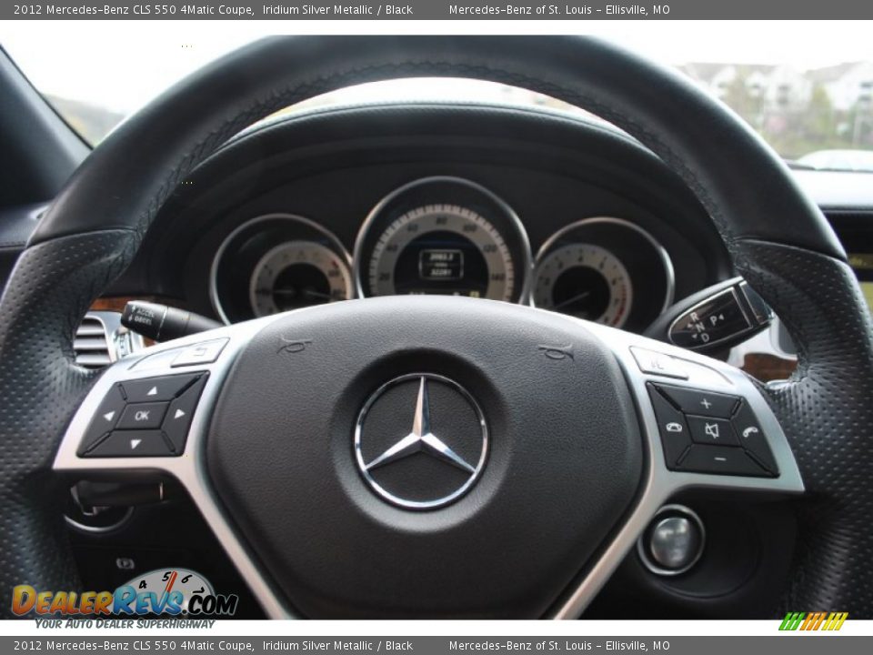 2012 Mercedes-Benz CLS 550 4Matic Coupe Iridium Silver Metallic / Black Photo #19