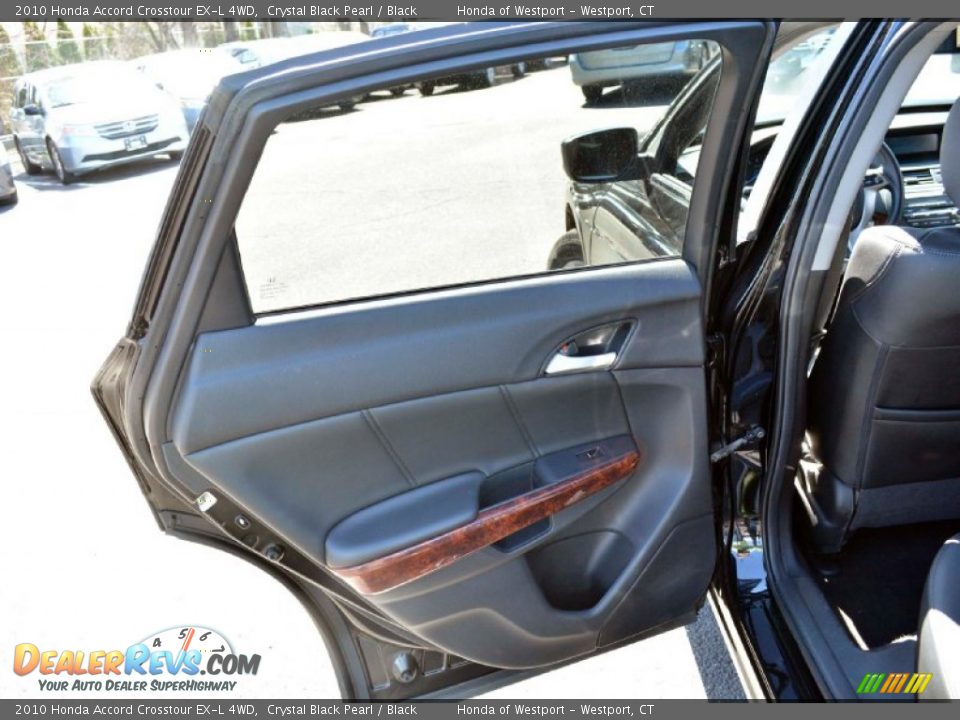 2010 Honda Accord Crosstour EX-L 4WD Crystal Black Pearl / Black Photo #19