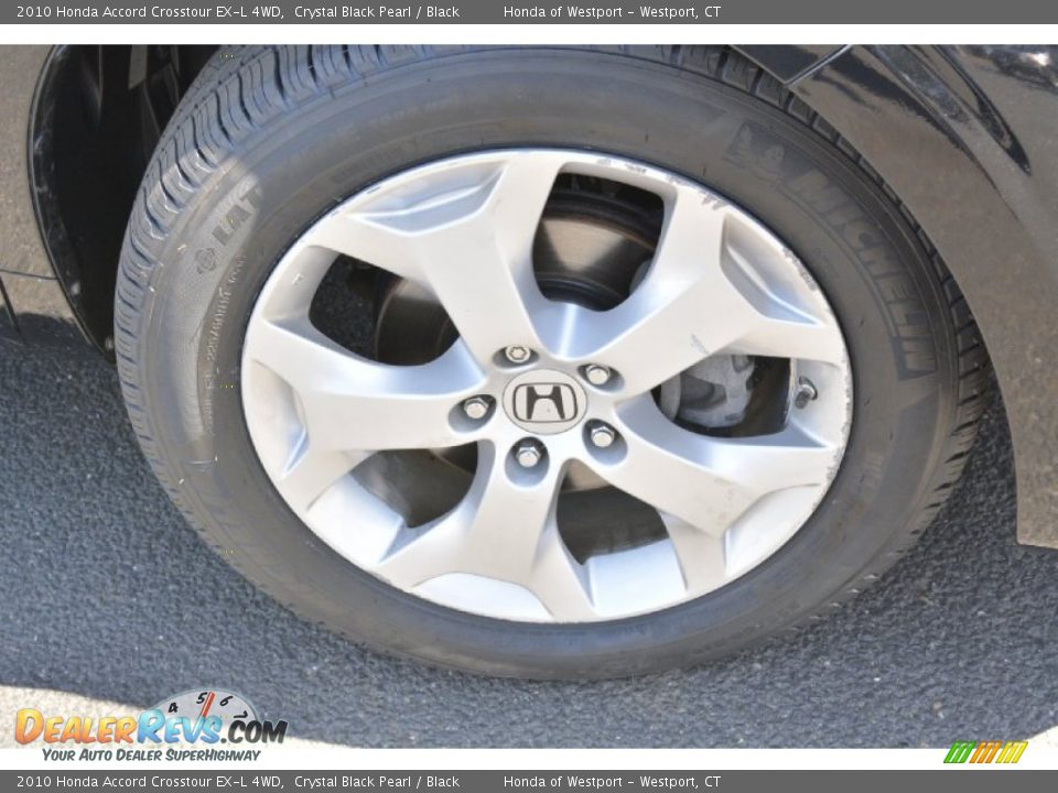 2010 Honda Accord Crosstour EX-L 4WD Crystal Black Pearl / Black Photo #20