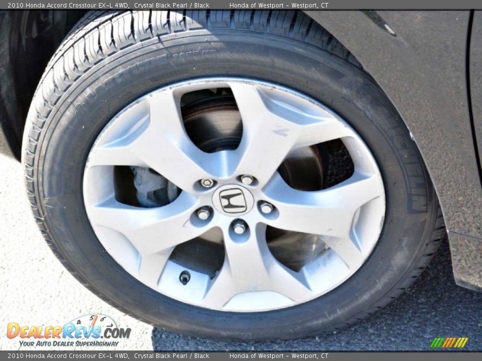 2010 Honda Accord Crosstour EX-L 4WD Crystal Black Pearl / Black Photo #23