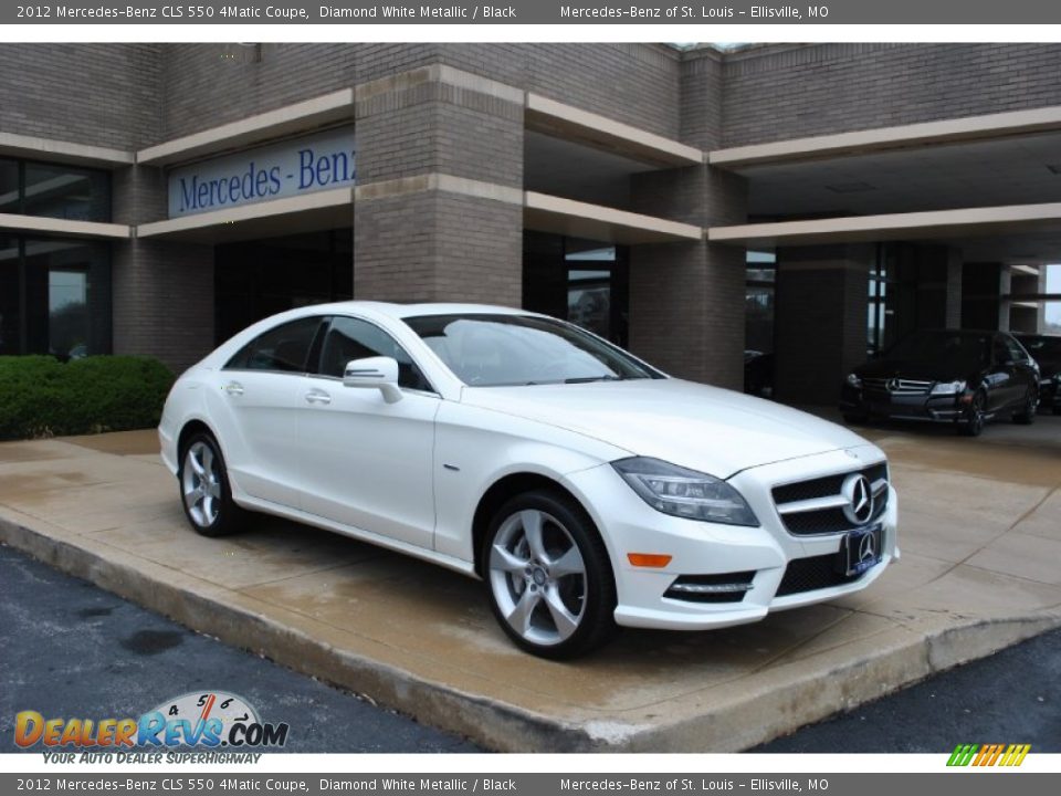 2012 Mercedes-Benz CLS 550 4Matic Coupe Diamond White Metallic / Black Photo #1