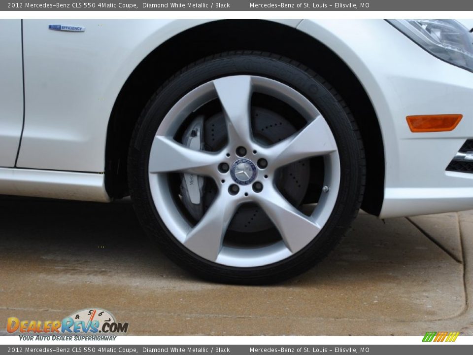 2012 Mercedes-Benz CLS 550 4Matic Coupe Diamond White Metallic / Black Photo #2