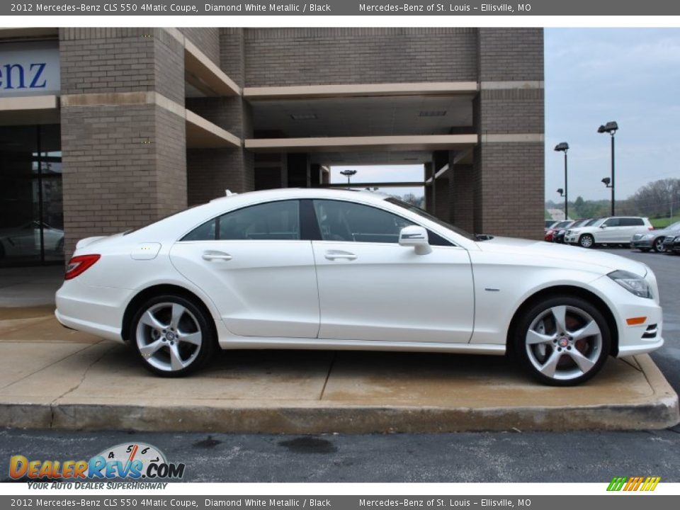 2012 Mercedes-Benz CLS 550 4Matic Coupe Diamond White Metallic / Black Photo #3