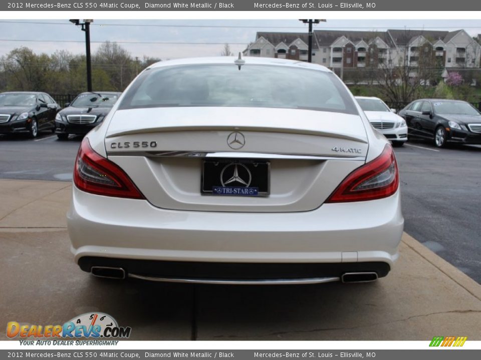 2012 Mercedes-Benz CLS 550 4Matic Coupe Diamond White Metallic / Black Photo #4