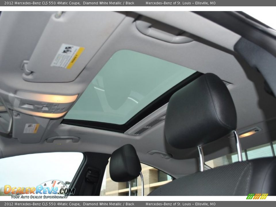2012 Mercedes-Benz CLS 550 4Matic Coupe Diamond White Metallic / Black Photo #6