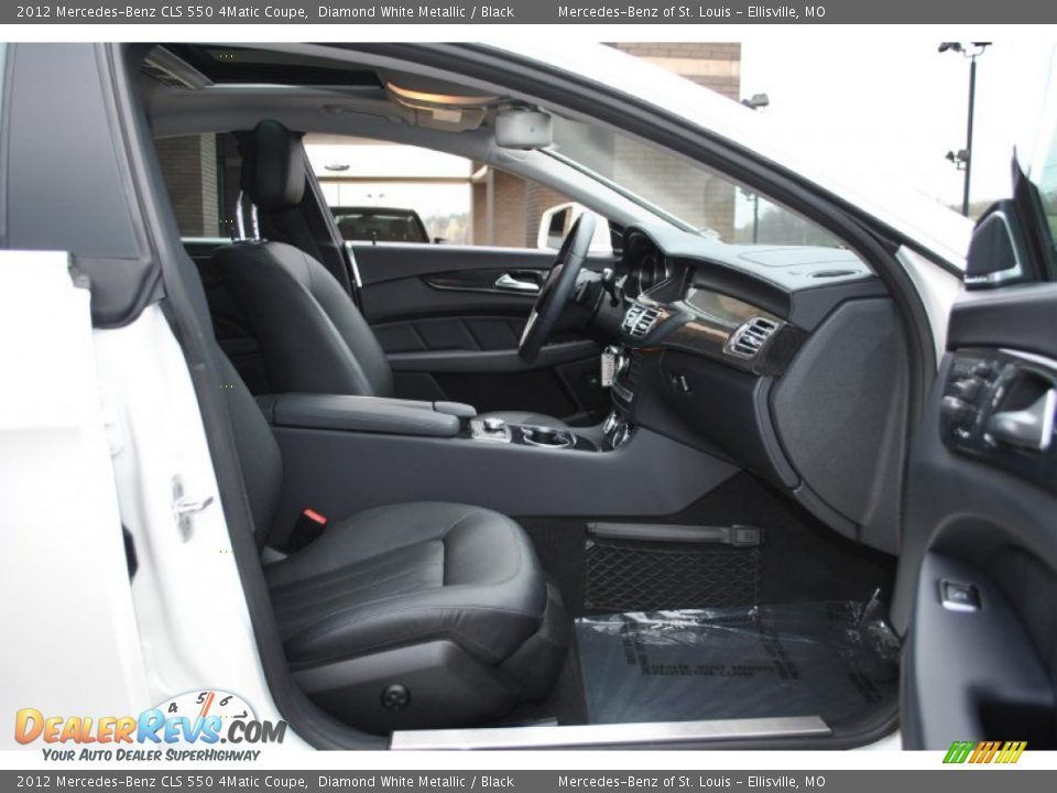 2012 Mercedes-Benz CLS 550 4Matic Coupe Diamond White Metallic / Black Photo #9