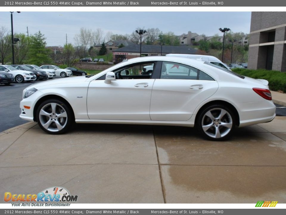 2012 Mercedes-Benz CLS 550 4Matic Coupe Diamond White Metallic / Black Photo #11