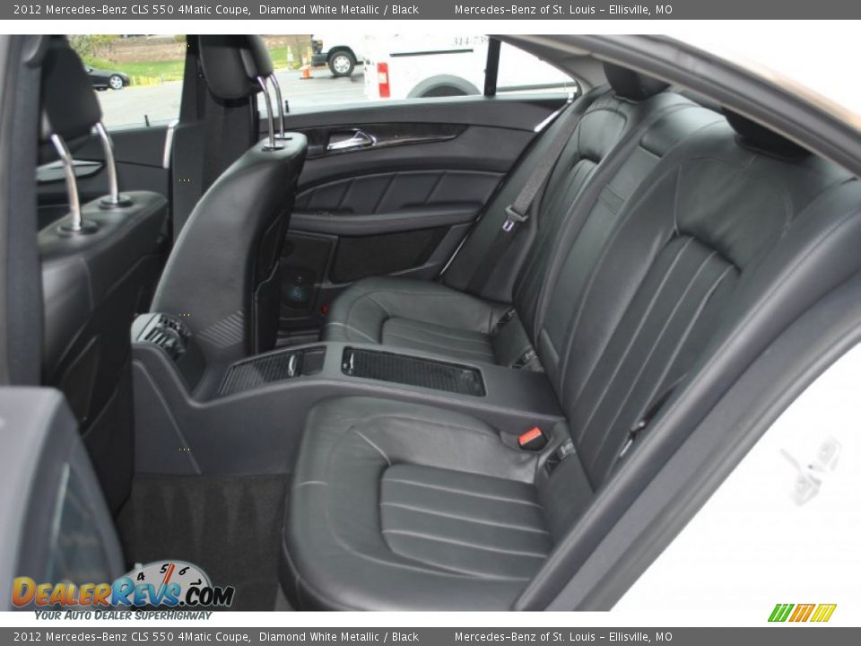 2012 Mercedes-Benz CLS 550 4Matic Coupe Diamond White Metallic / Black Photo #12