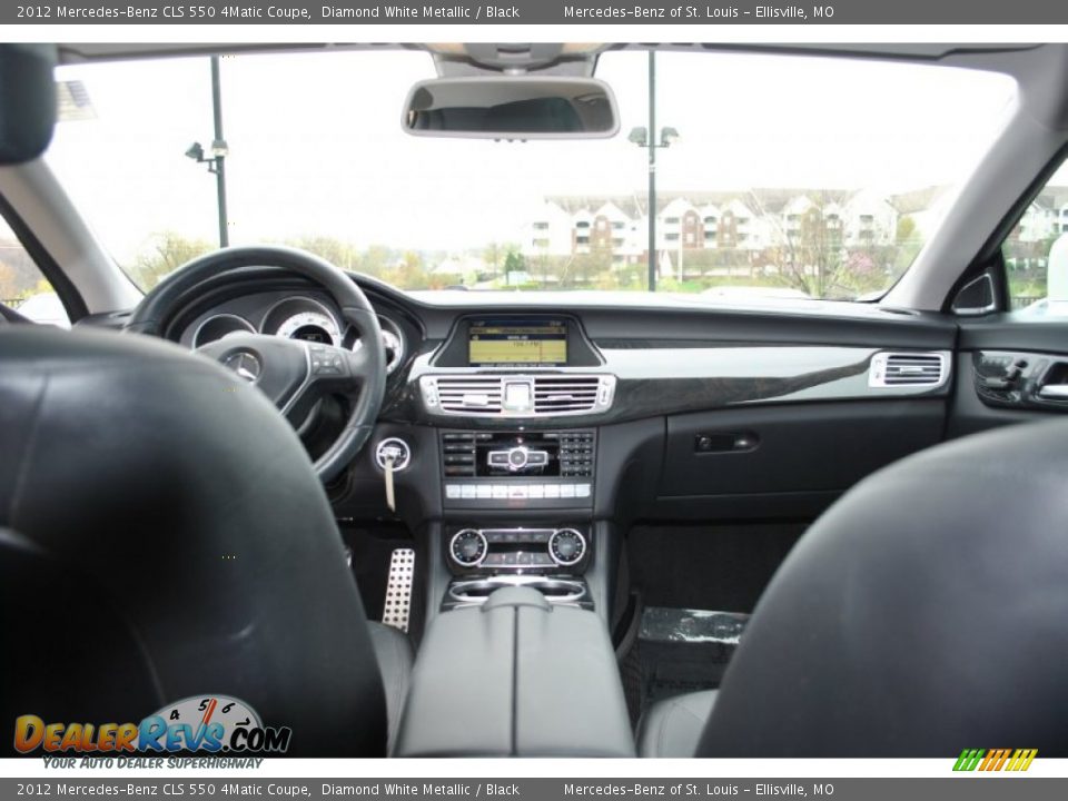 2012 Mercedes-Benz CLS 550 4Matic Coupe Diamond White Metallic / Black Photo #13