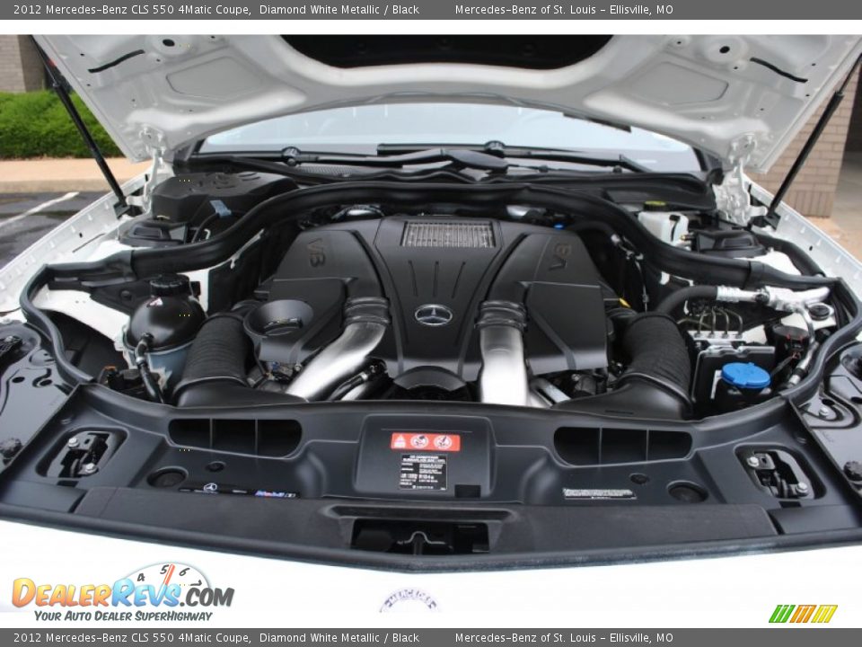 2012 Mercedes-Benz CLS 550 4Matic Coupe Diamond White Metallic / Black Photo #21