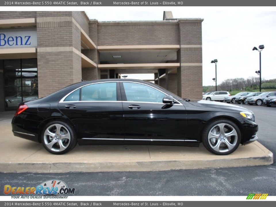 2014 Mercedes-Benz S 550 4MATIC Sedan Black / Black Photo #2