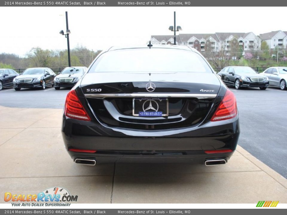 2014 Mercedes-Benz S 550 4MATIC Sedan Black / Black Photo #3