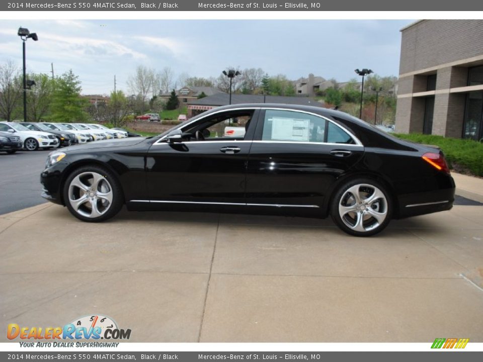 2014 Mercedes-Benz S 550 4MATIC Sedan Black / Black Photo #4