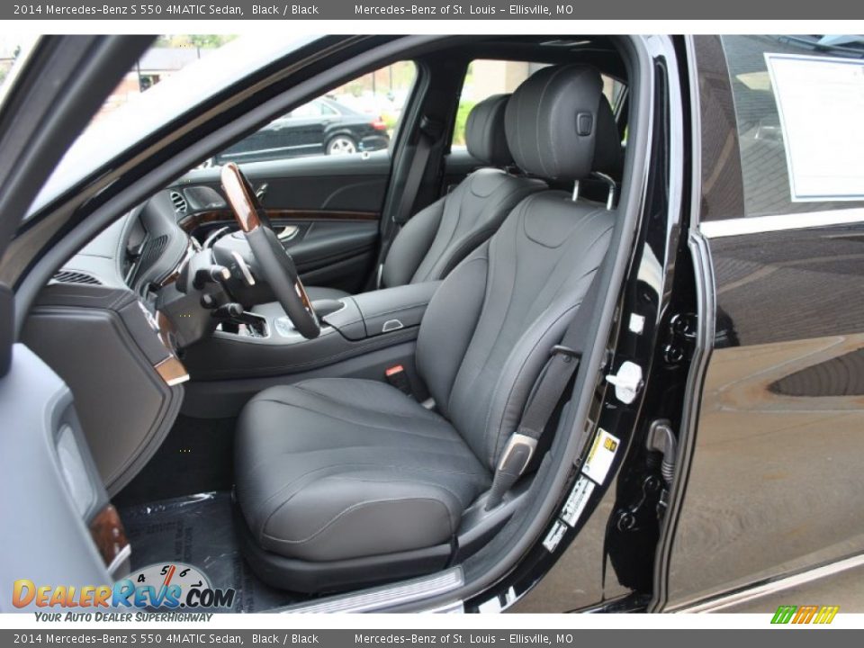 2014 Mercedes-Benz S 550 4MATIC Sedan Black / Black Photo #5