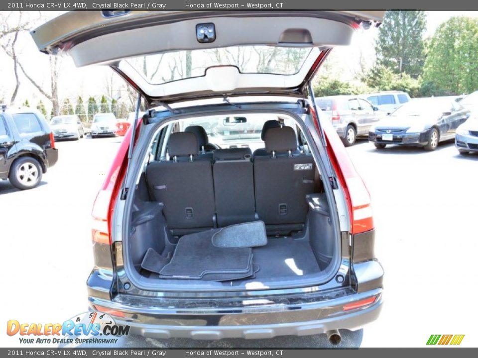 2011 Honda CR-V LX 4WD Crystal Black Pearl / Gray Photo #8