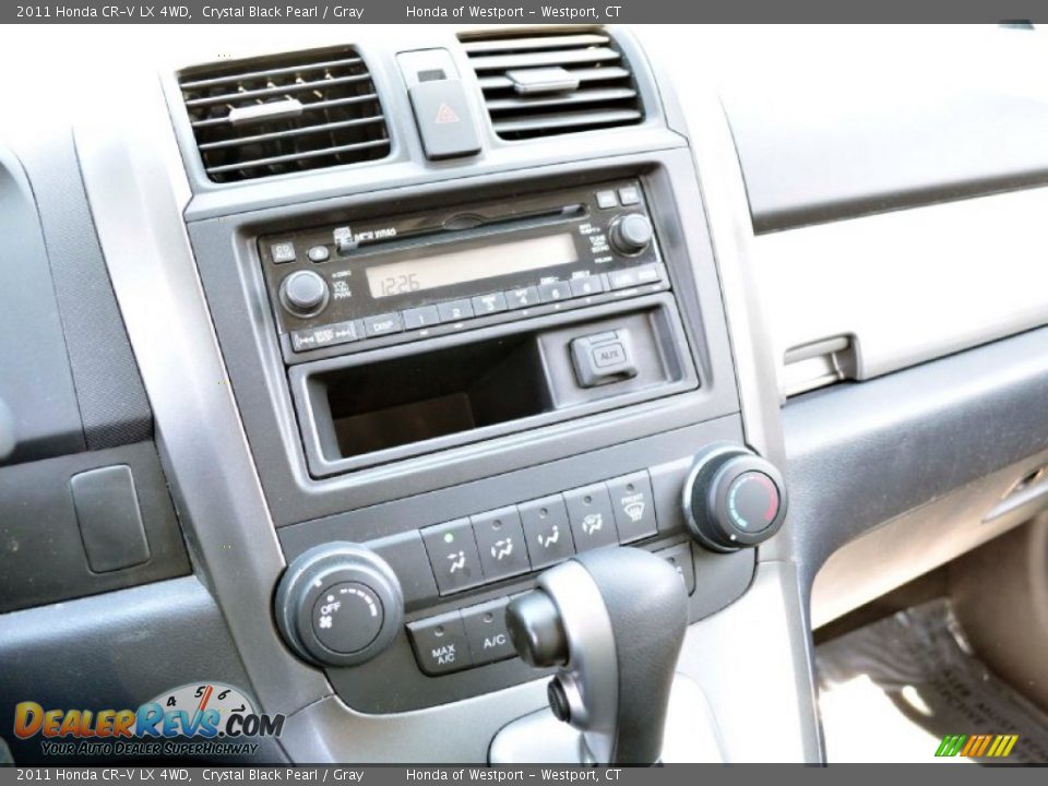2011 Honda CR-V LX 4WD Crystal Black Pearl / Gray Photo #12