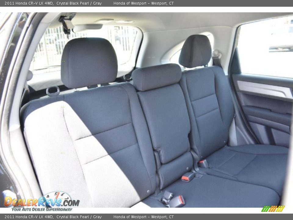 2011 Honda CR-V LX 4WD Crystal Black Pearl / Gray Photo #14