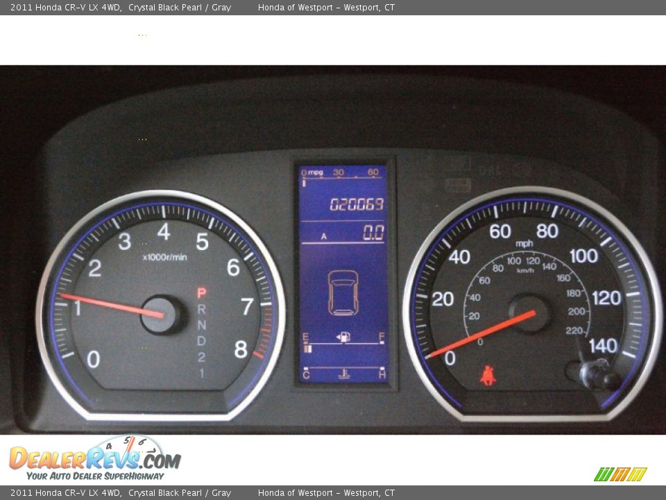 2011 Honda CR-V LX 4WD Crystal Black Pearl / Gray Photo #15