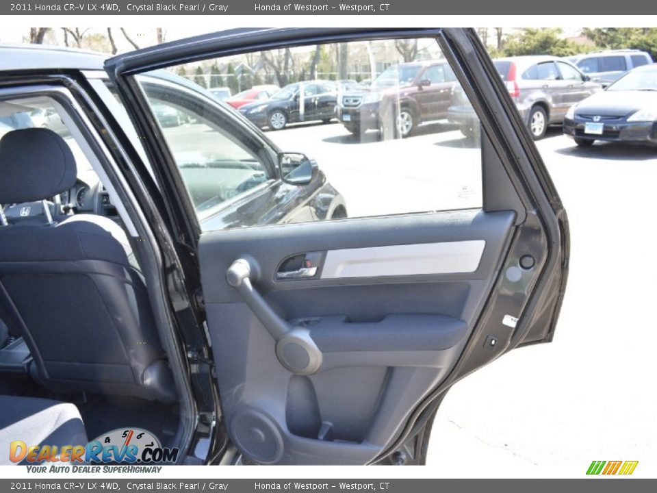 2011 Honda CR-V LX 4WD Crystal Black Pearl / Gray Photo #17