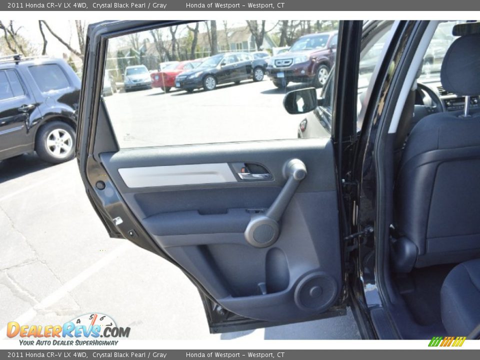 2011 Honda CR-V LX 4WD Crystal Black Pearl / Gray Photo #19
