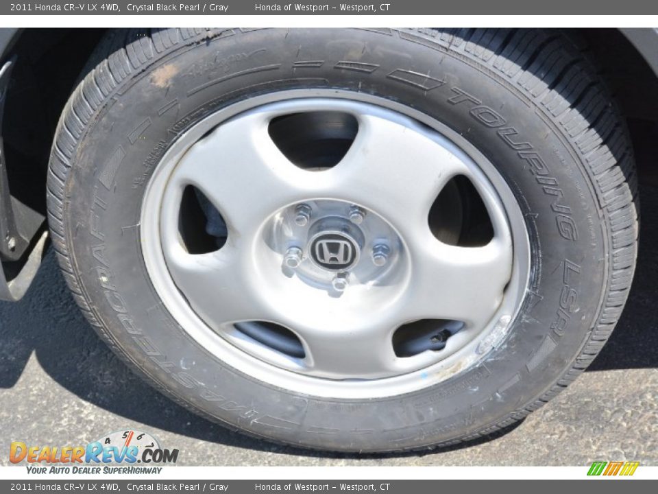 2011 Honda CR-V LX 4WD Crystal Black Pearl / Gray Photo #21