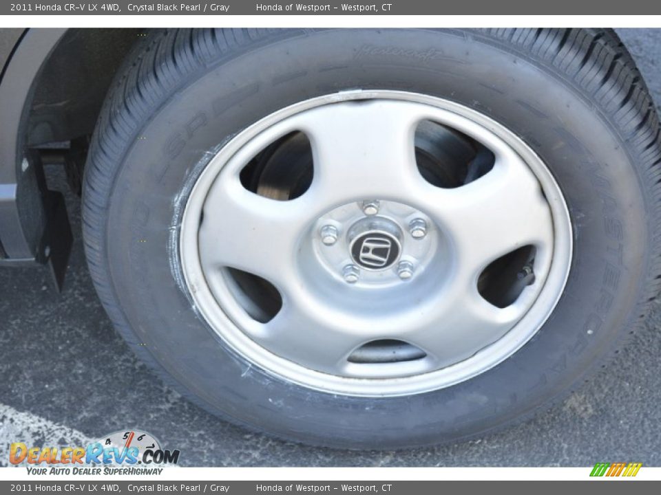 2011 Honda CR-V LX 4WD Crystal Black Pearl / Gray Photo #22