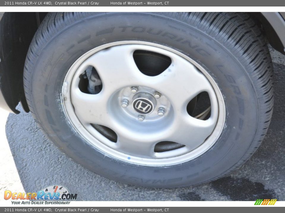 2011 Honda CR-V LX 4WD Crystal Black Pearl / Gray Photo #23