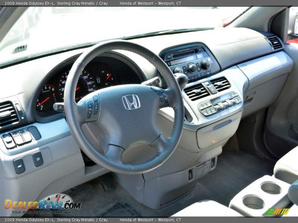 2009 Honda Odyssey EX-L Sterling Gray Metallic / Gray Photo #5