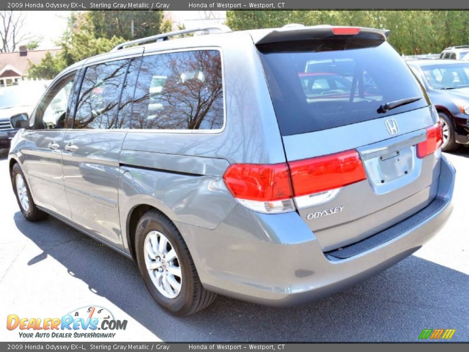 2009 Honda Odyssey EX-L Sterling Gray Metallic / Gray Photo #10