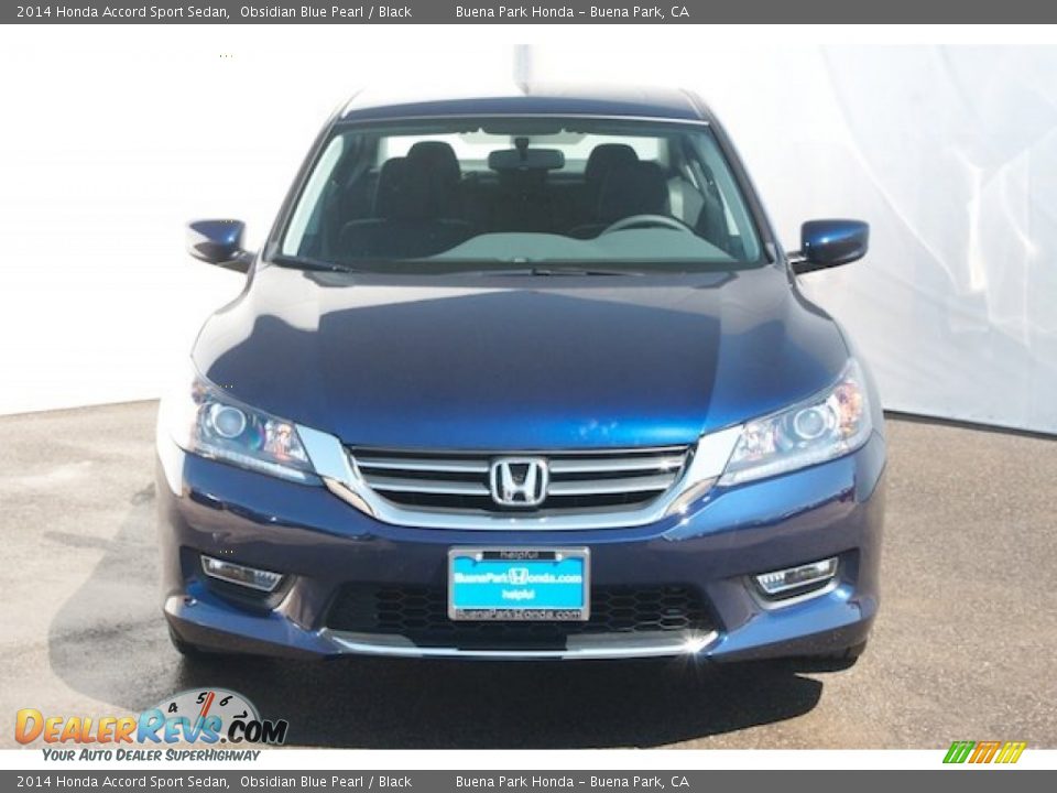 2014 Honda Accord Sport Sedan Obsidian Blue Pearl / Black Photo #2